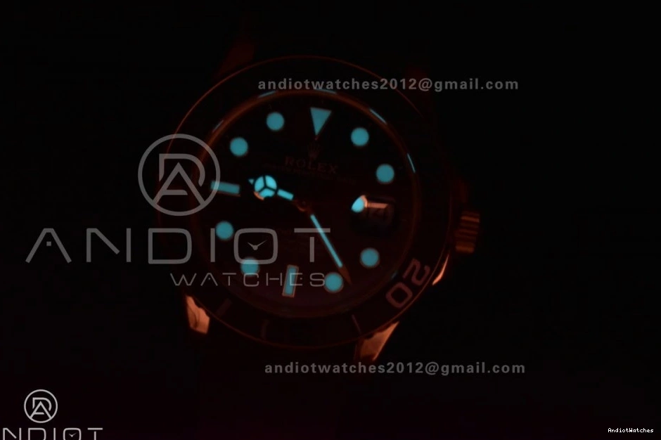 Yacht-Master Bezel 1:1 Rubber 1224 Black Ceramic Strap Best Black on 3D EyeCatching 42mm VS VSF Edition 226658 0401